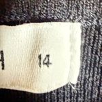 DISSH Ribbed Knit Cropped‎ Tank Top Square Neck Black Size 14 Goth Rayon Nylon Photo 2