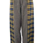 Urban Outfitters  Women's Multicolor Plaid Patchwork Wide Leg Trousers Pants 4 Photo 0