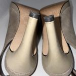 Stuart Weitzman Beige Leather Designer Dress Peep Toe Slingback Pumps Shoes 9N Photo 12