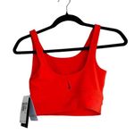 Nike NWT Yoga Luxe Cropped Tank CV0576-817 Size XSmall Orange Sports Photo 7