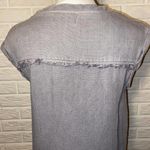 Cloth & Stone Anthropologie Sunwashed Grey Frayed Hem Tencel Mini Dress, XS Photo 5