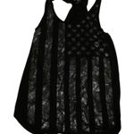 Pure Barre Pure‎ Barre Black American flagTank Top Photo 0