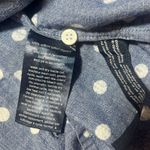 Tommy Hilfiger  Sleeveless Blouse Women's Size XL Blue Polka Dots Button Front Photo 5