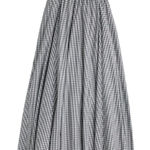 J.Crew NWT Ball Skirt in Black White Gingham Cotton A-line Maxi Shirt 0 Photo 0