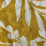 Bebop Yellow Floral Linen Mini Dress – Hawaiian Boho Coastal Milkmaid Sundress L Photo 9