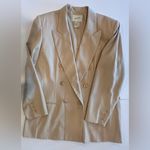 Jacqueline Ferrar VINTAGE 90s  Oversized Neutral Tan Women’s Blazer‎ Misses Sz 16 Photo 7