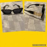 Sunglasses Bllack With Gold Trim.. Worn once Photo 1