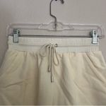 For Love & Lemons Morgan High Waisted Drawstring Sweat Shorts in Cream XS, NWT Photo 2