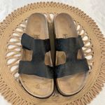 Betula Birkenstock Floral Etched Detail Black Slide Velcro Sandals Size 42 Photo 2
