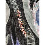 20ANS By Mariea Kim Women's Vintage Black Beaded Sweater Size M 80's Era Size M Photo 6