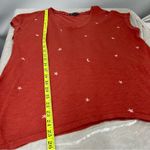 Democracy  women’s medium Shirt celestial moon stars v-neck Photo 9