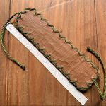 Snakeskin Leather Cuff Bracelet Tan Photo 3