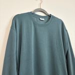 Sage  Collective Teal Crewneck Top Oversized Small Softstreme Photo 1