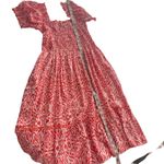 La Mer Luxe Resortwear Knee Length Midi Dress Abstract Orange Small Vacation S Photo 10