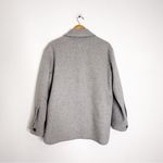 Banana Republic  Double-Face Wool-Blend Shirt Jacket Gray Size Small Photo 2
