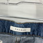 PacSun  Distressed High Rise Straight Leg Button Fly Denim Jeans Photo 2