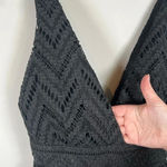 SUGAR+LIPS All My Love Women's Plunging Neck Lace Mini Dress Black Pleats Small Photo 6