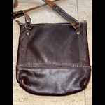 Portland Leather Goods Brown‎ Crossbody hobo Bag Purse 8.5”x9” Photo 5