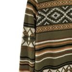 Allison Brittney Southwestern Aztec Long Cardigan Sweater Open Front Granola Photo 7