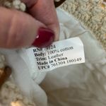 Boho‎ Macrame Purse, Ivory Cotton with Leather Straps, Long Fringe Photo 7