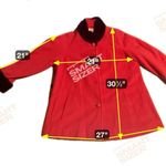 Leslie Fay Women's Medium Red Blazer, Faux Fur Collar & Cuffs, Size 8, Outerwear Photo 3