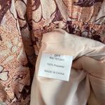 O.P.T. Boho‎ Floral Metallic Long Sleeve XS Mini Dress Pink Photo 9