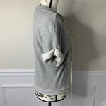 Anthropologie  t‎ la lace up gray sweatshirt XS Photo 3