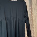 Sonoma  Black Maternity Drapey Empire Waist Long Sleeve Shirt Size Large Photo 4