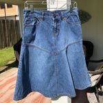 New York & Co. Blue Jean Skirt 6 Photo 0
