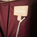 Show Me Your Mumu NWT  Emily Empire Merlot Chiffon Maxi Dress Large Photo 4