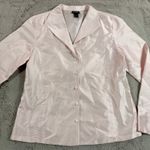 Eileen Fisher  Silk Blazer Jacket Women XS Pink Business Career Minimalist Luxury Photo 6