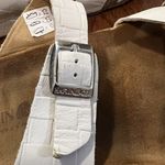 HAFLINGER Thong Sandals Juno Country White Leather Women’s Size 38 Casual Boho Photo 4