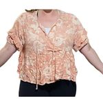 Dress Up coral boho peasant blouse Photo 7