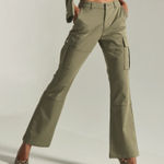 7Diamonds Nellie Cargo Pants Olive Green Flare Size 30 Photo 0