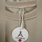 Anrabess Beige Pleated Dress Photo 3