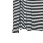 Matilda Jane T-Shirt Size Small Gray White Striped Stretch Blend Womens LS Photo 3