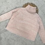 Show Me Your Mumu Fatima Turtleneck Sweater Fuzzy Pink Knit Wool Blend Size S Photo 9