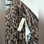 Cyrus New  Sz M Ribbed Long Sleeve Leopard Print Stretch Top Photo 5