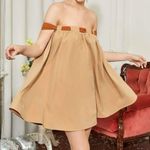 SheIn  Tie Strapless Dress Photo 0
