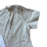 House of Harlow NWT Women's Cream Thong Short Sleeve Bodysuit Size Medium Photo 2