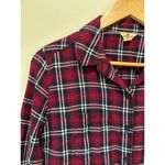 Woolrich  flannel shirt womens size M red plaid vintage classic button down Photo 1