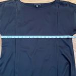 Eileen Fisher Black Short Sleeved Silky Blouse Photo 4