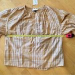 Universal Threads Universal Thread Yellow Plaid, 100% Cotton, Puffy Sleeve Shirt, Size M Photo 7
