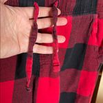 Old Navy Red & Black Buffalo Plaid Flannel Pajama Pants | Unisex | Size Medium Photo 5