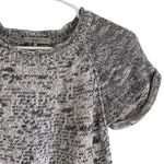 Halston Heritage T-shirt Knit Sweater Short Sleeve Blouse XS Women Grey Cotton Photo 1