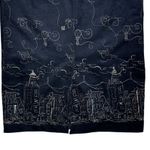 Renfrew Black City Skyline Embroidered Pencil Skirt Womens 8 Photo 5