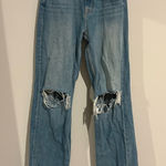 Aviator Nation HI RISE WIDE-LEG GYPSY JEAN - VINTAGE Photo 0