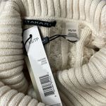 T Tahari  Cream Cable Knit Turtleneck Sweater Photo 3