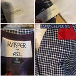 VINTAGE 1990'S KASPER ASL BLUE & WHITE BLAZER W/DETACHABLE DICKIE (12) Photo 11