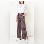 frame denim Frame Easy striped charmeuse wild leg pants MEDIUM Photo 3